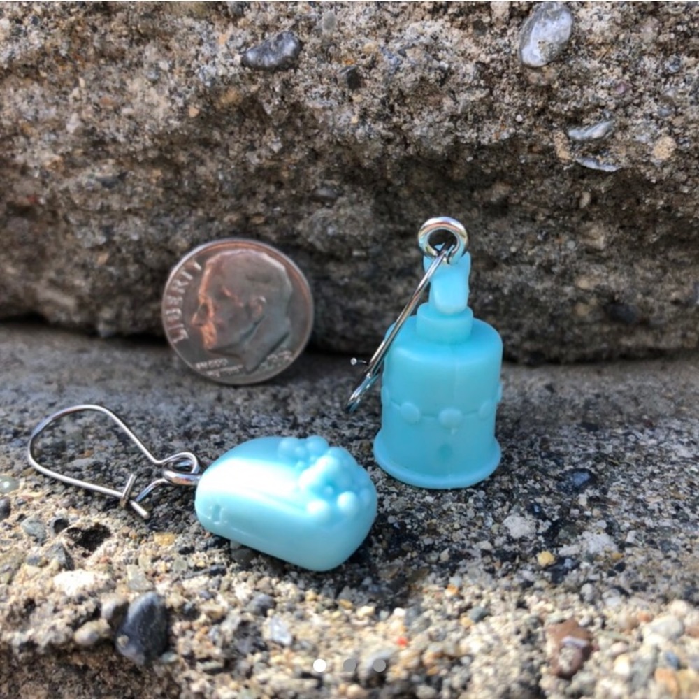 soap earrings